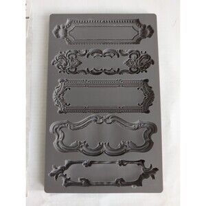 Iron Orchid Designs Mold OBJECT LABELS 1 Vintage Art Decor Mould